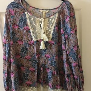 Matilda Jane flowers and lace tunic